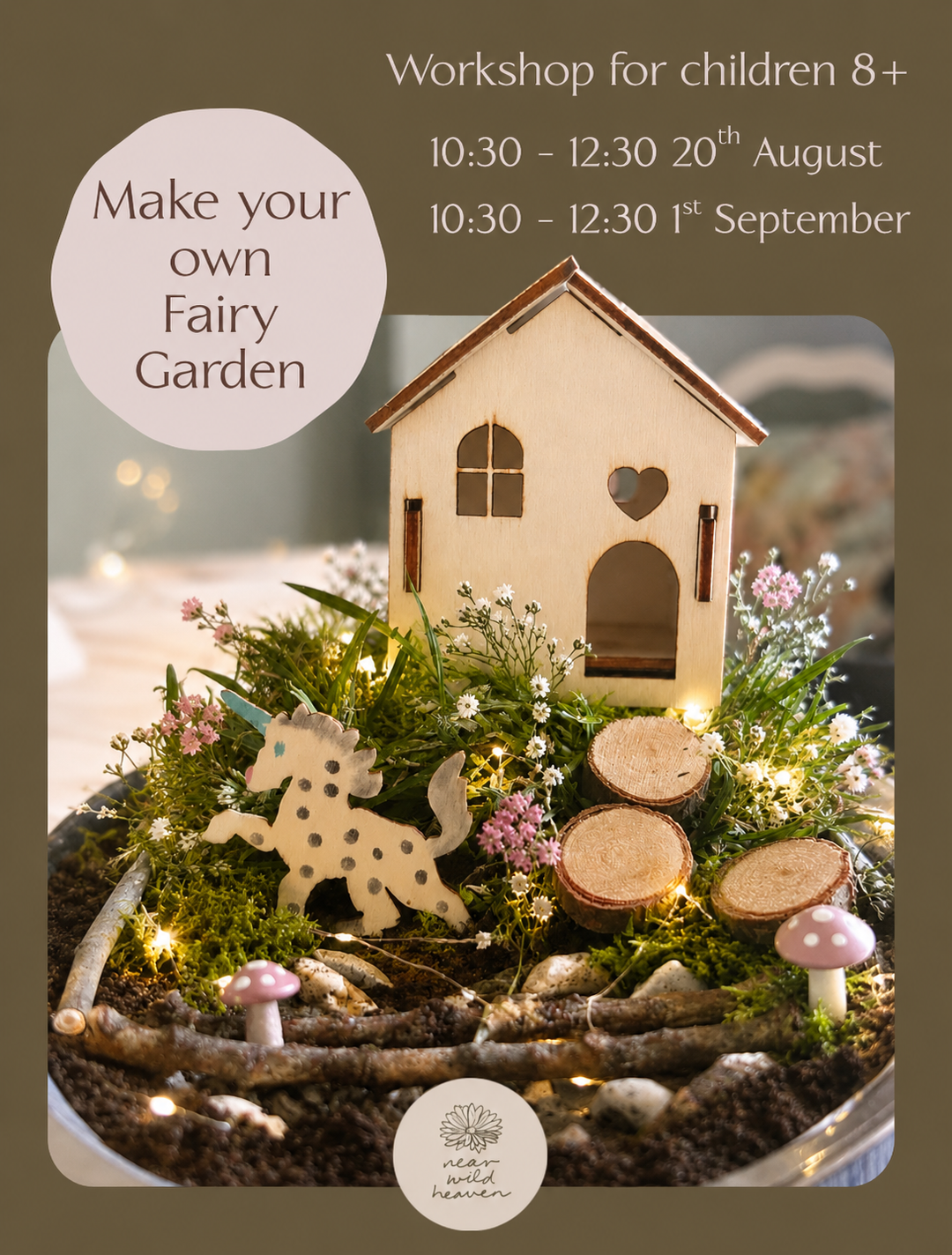 Fairy garden workshop 20th August