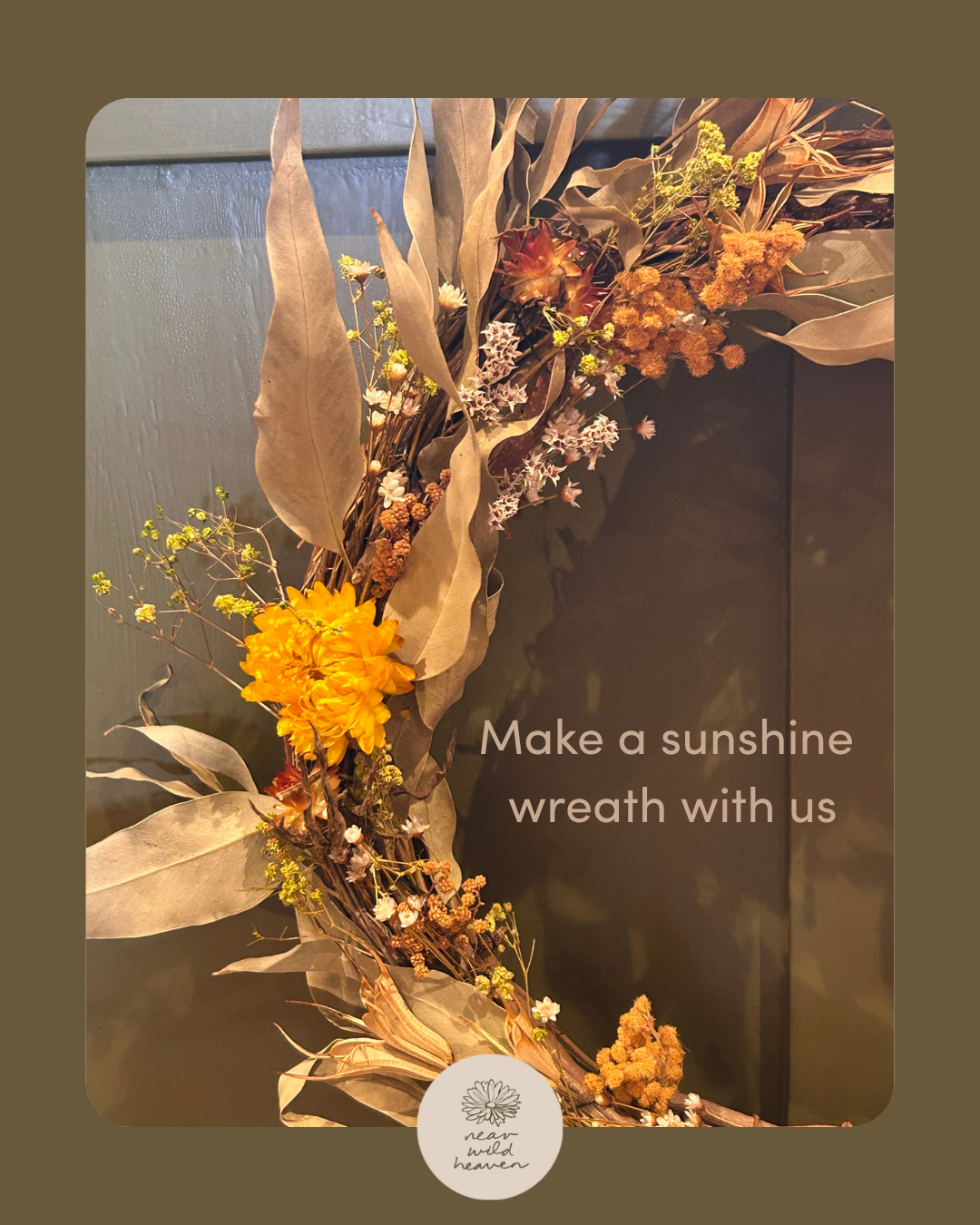Spring wreath making