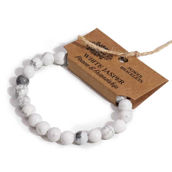 Power Bracelets: Power Bracelet - White Jasper