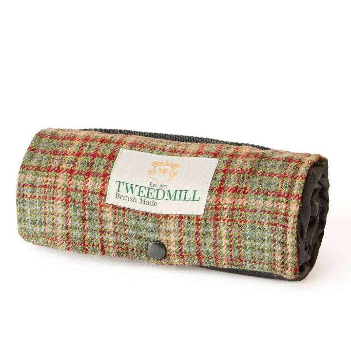 Walker Companion Picnic Rug: Tweed Herringbone Blue Moon