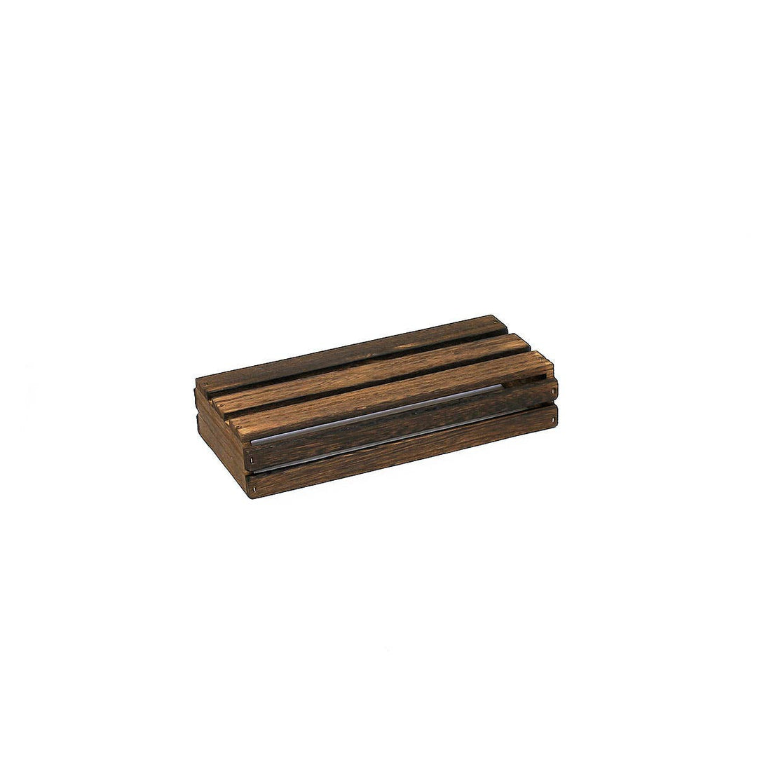 Dark Wooden Crate - Display Riser - Wooden Hamper 25 x 12cm